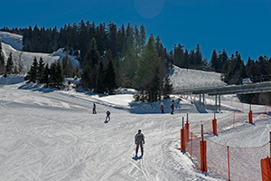 piste ski à Mijoux, Jura